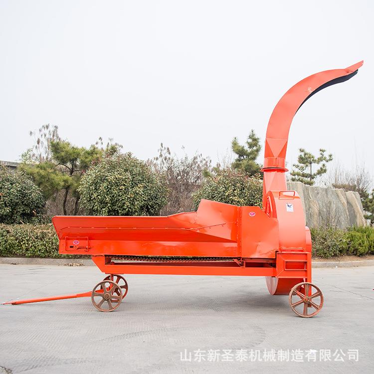 干湿两用秸秆饲料铡草机高喷效果牛场养殖秸秆铡草切断机工作视频