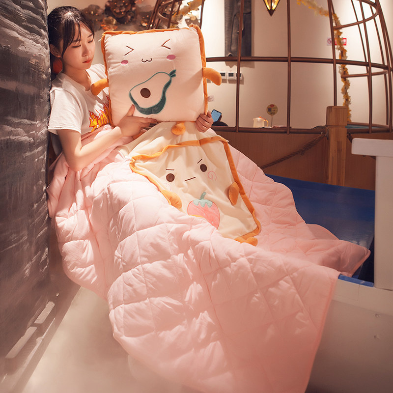 抱枕被子两用冬季午睡神器二合一加厚毛绒睡觉办公室车载汽车冬天,居家布艺,抱枕被,淘宝优惠券,粉丝福利购,淘宝优惠卷