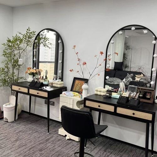 影楼专业带灯化妆台新中式婚纱店美容院工作室化妆师专用梳妆台