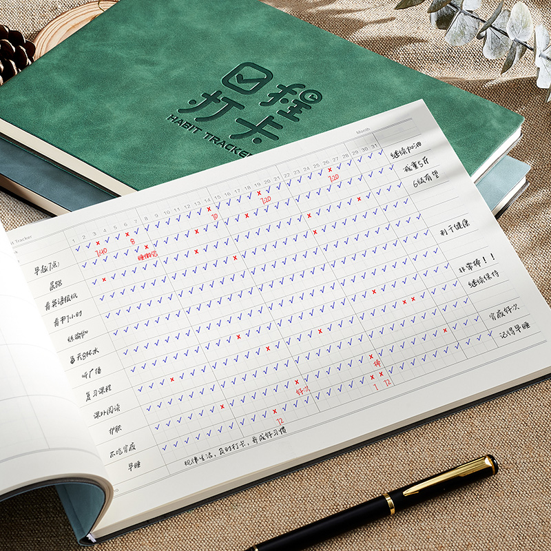 2024下半年自律打卡本31天每日计划表日程本小学初中生日记本习惯