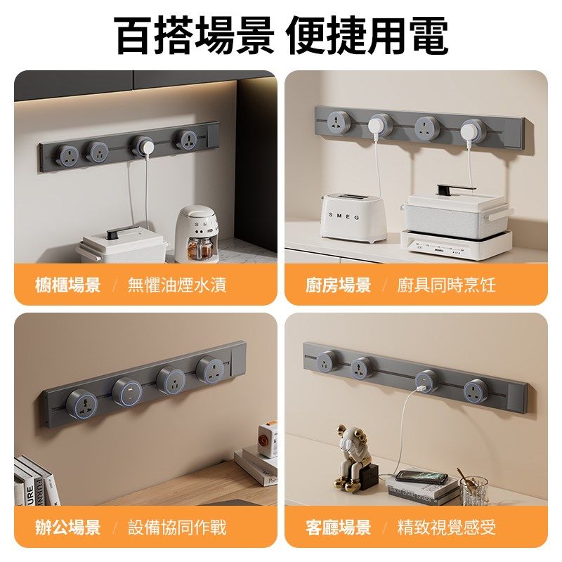 英标轨道插座带开关面板香港13A英式港版多功能扩展排插usb可移动