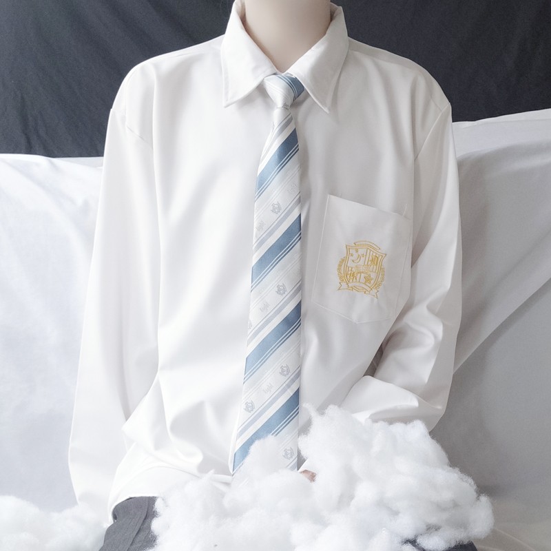 dk制服男长袖衬衫男学院风高级感男装情侣装小众上衣JK衬衣外套