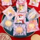 新年曲奇饼干自封袋卡通食品蔓越莓自粘袋子烘焙雪花酥独立包装 袋