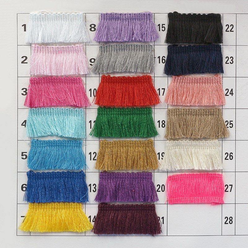 彩色2.5cm涤纶排须花边 耳环服装抱枕装饰 流苏花边辅料,居家布艺,花边,淘宝优惠券,粉丝福利购,淘宝优惠卷