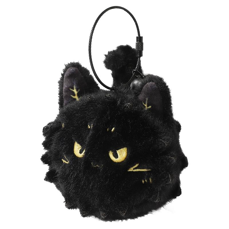 国家宝藏x你好历史 富贵狸猫毛绒挂饰黑猫玩偶可爱包包小挂件礼物