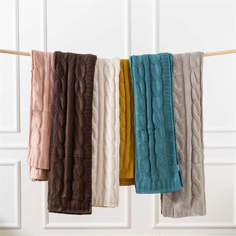 针织毯北欧沙发毯床尾巾搭毯毛毯铺床办公室午睡毯盖毯毛线毯子,床上用品,休闲毯/毛毯/绒毯,淘宝优惠券,粉丝福利购,淘宝优惠卷