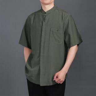 百福龙红色唐装男短袖上衣 爸爸生日唐装 高档中式婚礼服宴会装