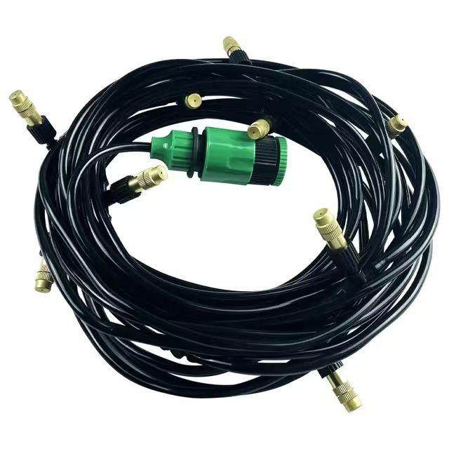 跨境热可调铜平口套装户外雾化加湿器花园阳台喷雾降温除尘加湿系