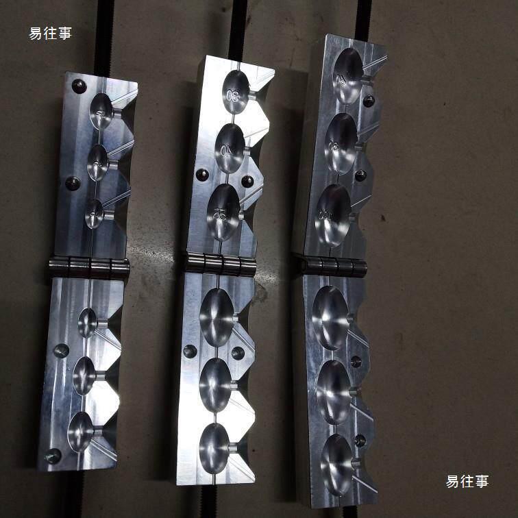 路亚铅坠模具渔具海上橄榄铝制！全是现做慢的大概左右发货！图片