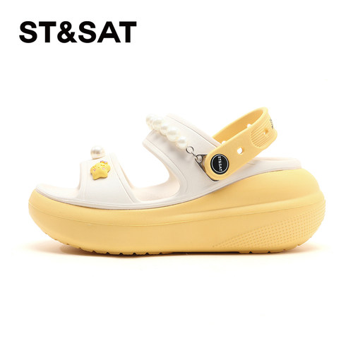 星期六女鞋防滑厚底增高沙滩鞋