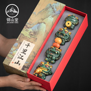 优选锦山堂招财貔貅桌面情绪稳定摆件中国特色前程似锦离职礼物送