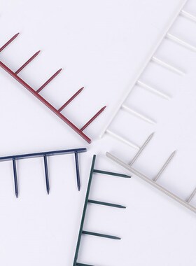 12孔齿1寸维乐装订夹条塑料热熔钉条活页100支黑色白色蓝色