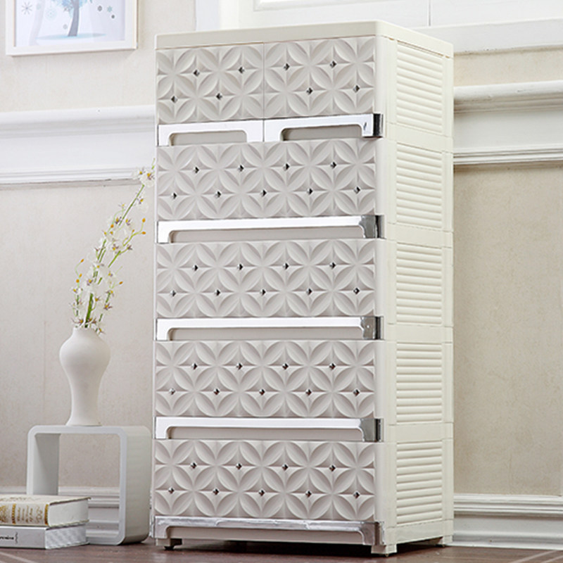 特大号加厚欧式收纳柜抽屉式塑料储物柜宝宝衣柜儿童整理箱五斗柜