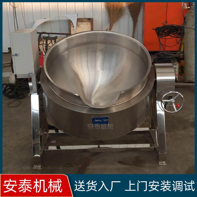 电加热不锈钢鸭货煮锅可倾夹层锅商用大型电加热煮肉炖肉夹层锅