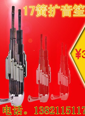 优选天津雷鸣乐器 专业17簧高档活斗扩音笙ABCDEFG十七簧演奏笙可