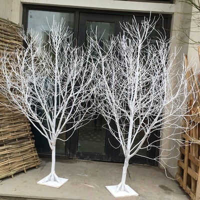 优选干树枝装饰枯枝白色树杆许愿树橱窗造景造型落地摆件婚庆路引