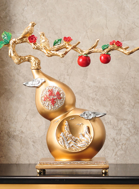 优选葫芦摆件客厅高端大气上档次电视柜酒柜装饰品办公室乔迁新居