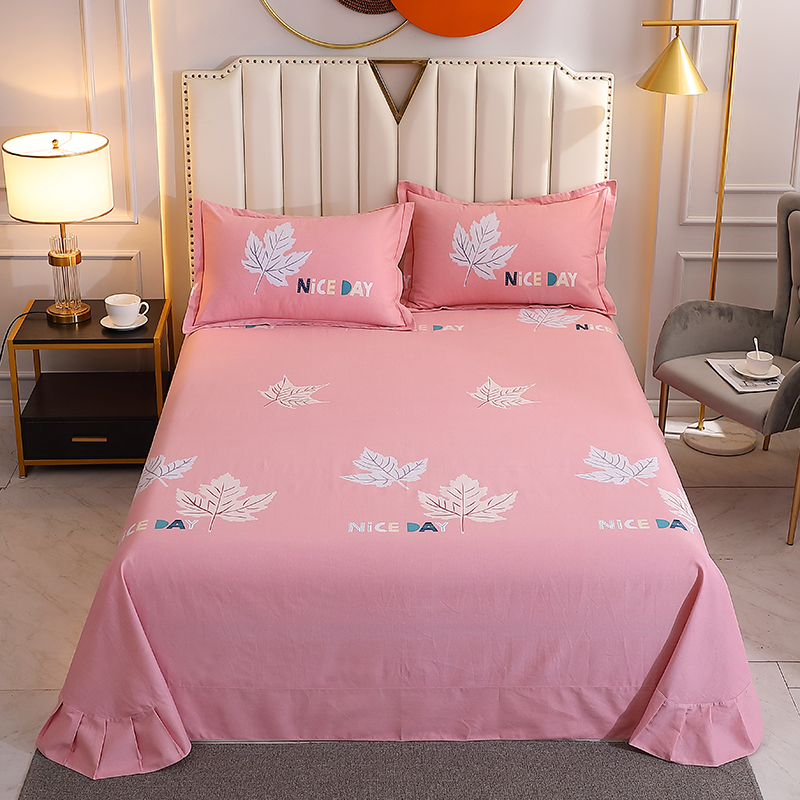 优选全棉加厚60支磨毛单床单 秋冬保暖被单单人床罩双人床单1.5米