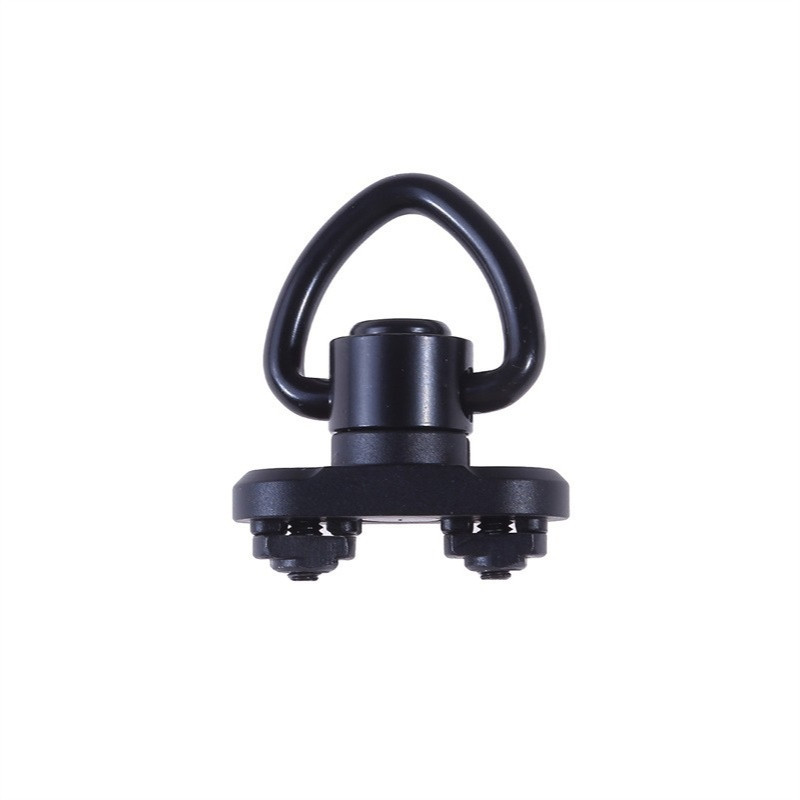 简约黑色心形mlok背带扣环 浮动快拆M-lok背带扣