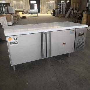 保鲜工作台商用冷藏柜全钢铜管冷冻柜酒店食堂配套双温工作台