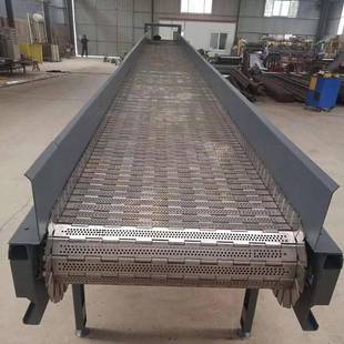 链板输送机挡板式 输送机 业矿石送料机输送设备大型吨包链板式