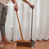 手工编织山棕扫把鬃毛笤帚家用扫帚簸箕组合扫把簸箕套装 棕丝扫帚