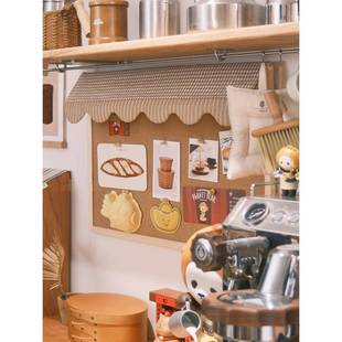 一颗松果居自制屋檐照片墙收纳实木相框创意DIY装饰软木板展示框