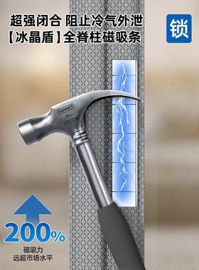 2025新款高档砂空门帘帘隔断防调磨冷气IIK走冷磁吸厨房遮挡帘挡