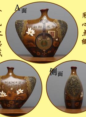 中式覆古陶瓷客厅家居玄关展示隔断柜博古架小摆件办公室装饰品