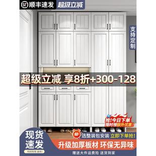 鞋 柜家用门口大容量入户玄关柜进门一体靠墙储物柜子2025新款 爆款