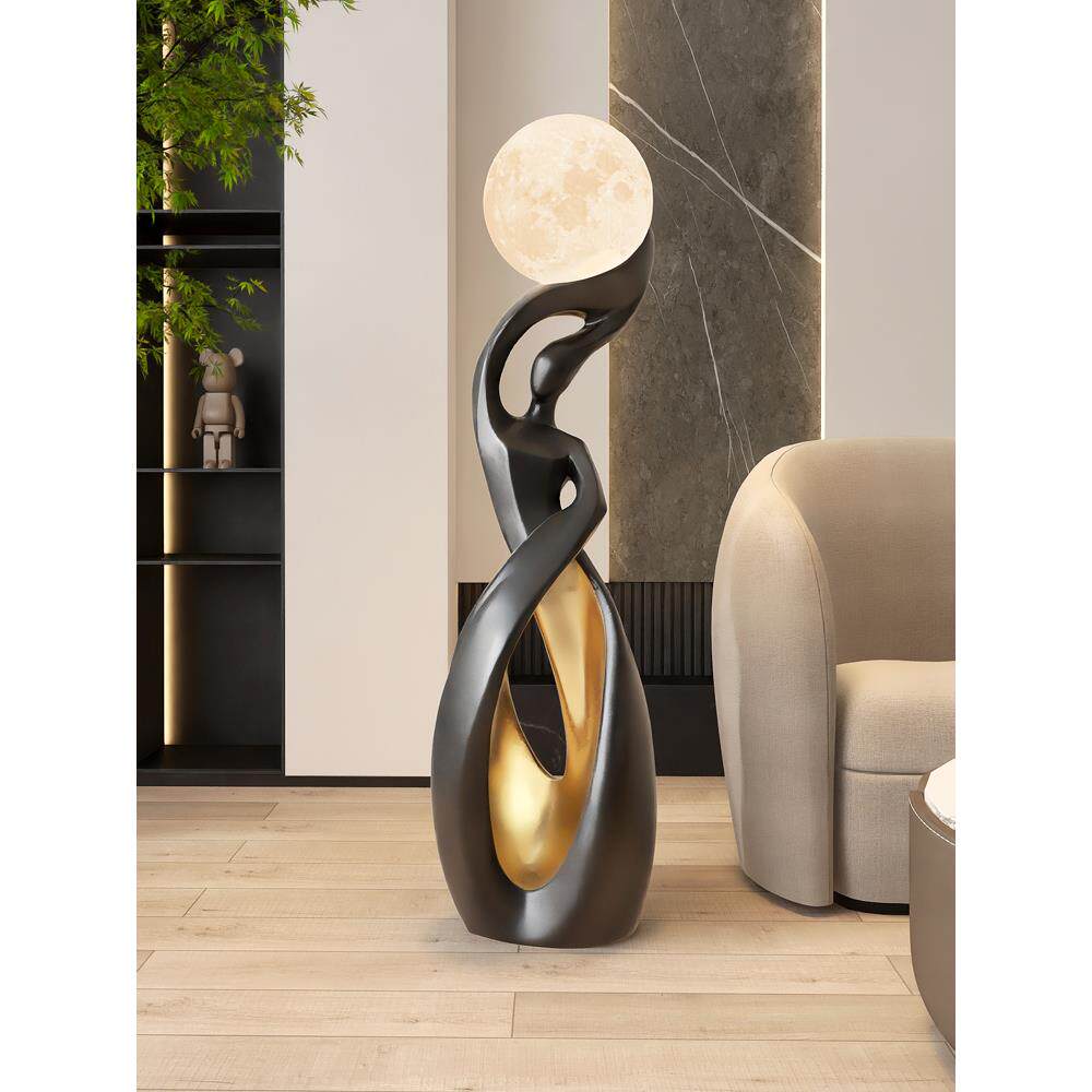 大型落地抽象艺术摆件灯轻奢高级客厅电视柜旁家居装饰品乔迁礼品,家居饰品,落地摆件,淘宝优惠券,粉丝福利购,淘宝优惠卷