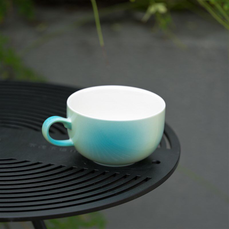 窑宝宣 拿铁杯 泽田杯 手作咖啡杯 店用300ml出品杯 专业拉花杯