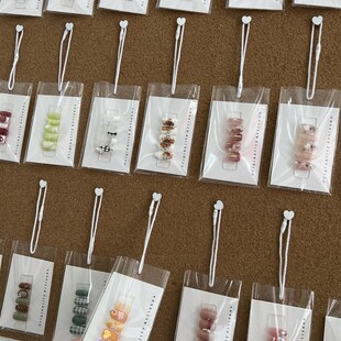 美甲穿戴甲卡纸定制高端甲片样板背纸活动宣传包装打版展示小卡片