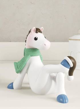 小马年2026年吉祥物新年家居客厅办公室工位治愈系小装饰摆设摆件