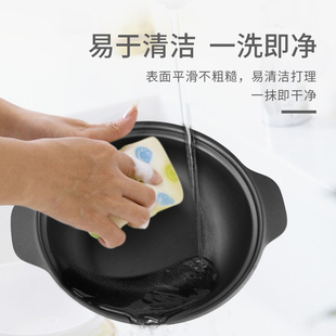 精选双耳铁煲仔26cm家用小铁锅28cm煲仔饭专用锅电磁炉不粘锅燃气