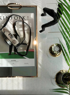 黑白灰简约现代外文真书样板房书柜架装饰书房装饰真书摆件可翻页