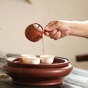 潮汕朱泥手工手拉壶功夫小茶壶单人个人家用侧把壶过滤茶具泡茶器