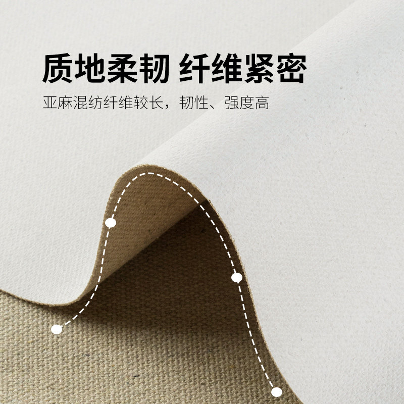 中盛画材 亚麻油画布中纹带涂层油画框布油画颜料用丙烯画布A10