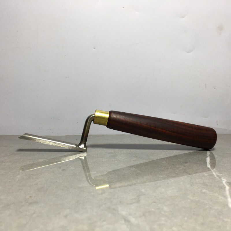 高脚铲刀 鹅颈铲 木工精细高脚修整工具 刮磨工具白钢异形铲刀