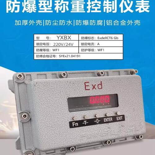 防爆型控制称重仪表数据远传对接DCS系统485通讯4-20AM防爆显示器