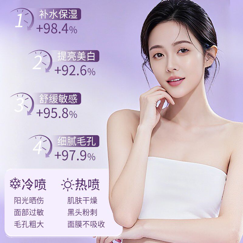 维莉莎【2025新款】蒸脸仪家用冷热双敷喷补水蒸脸器收缩毛孔