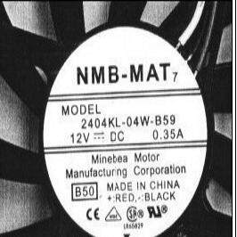 出售原装NMB 2404KL-04W-B59 6010风扇 12V 0.3工业