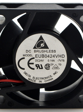 原装台达 EUB0424VHD 24V 0.14A 4CM 4020 2线 变频器 打印机风扇
