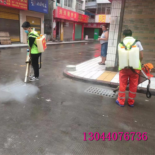 手电双启动双管烟雾机 热力烟雾汽油机 下水道垃圾站消杀机