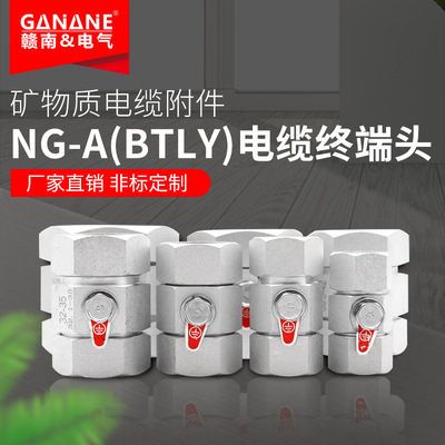 BTLY电缆终端头 矿物质绝缘防火电缆铝合金终端连接器接头 电缆夹