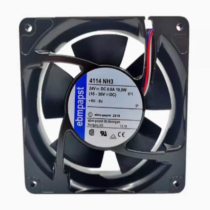 德国原装 4114NH3 12038 24V变频器滚珠散热风扇设备风机