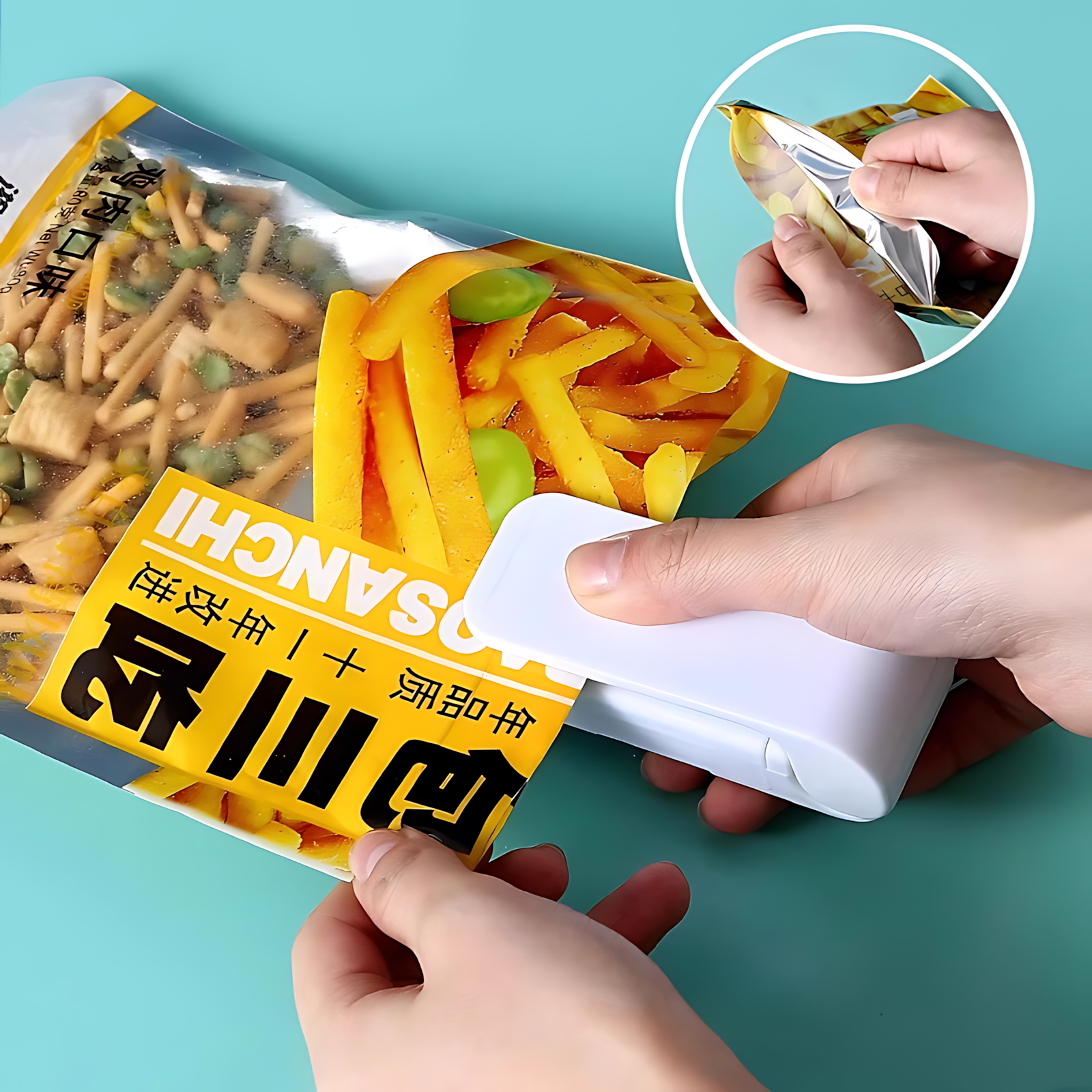 零食真空封口机迷你小型塑封机包装家用塑料袋食品保鲜抽封口神器