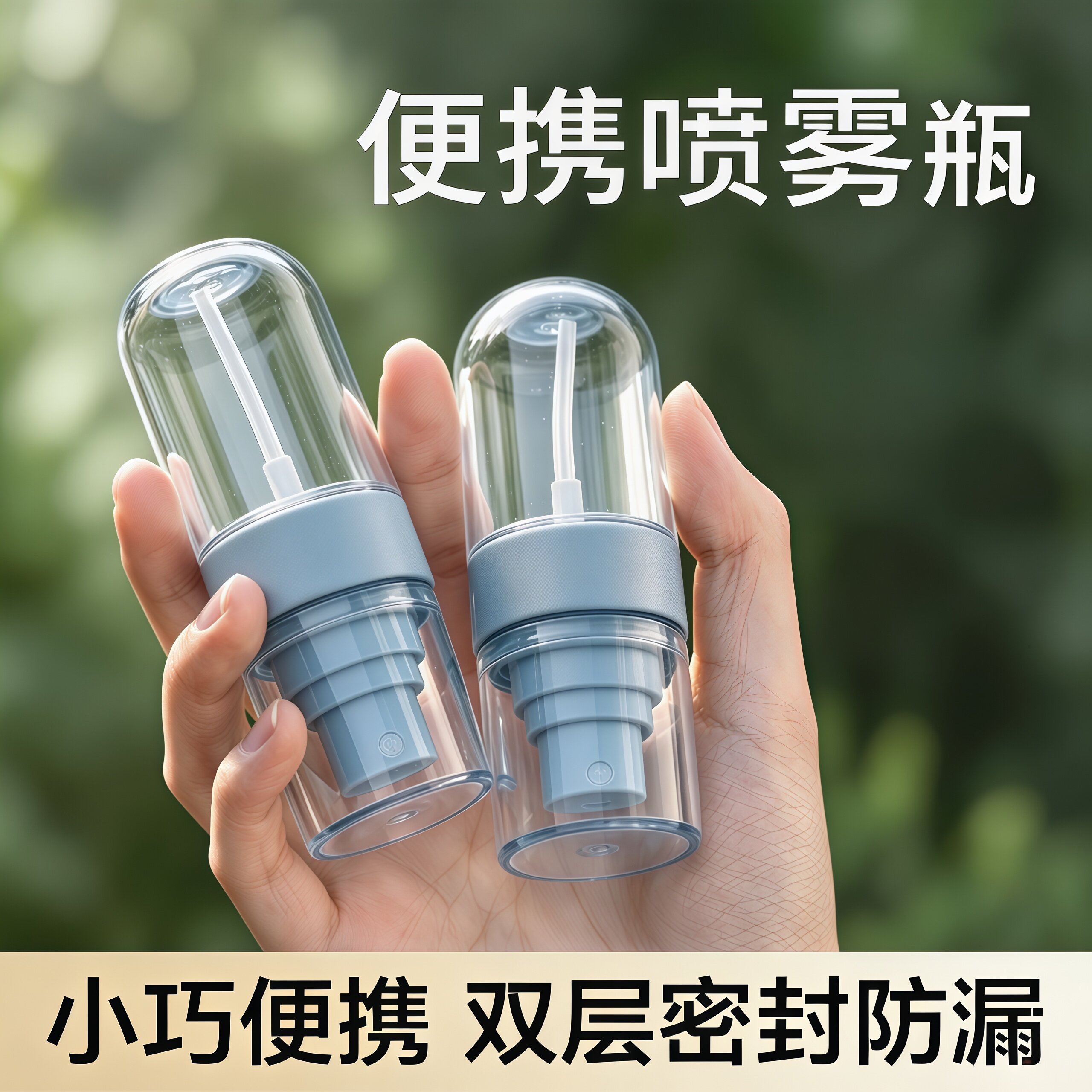 便携喷雾瓶按压式旅行迷你户外香水化妆补水细雾超细纳米小空瓶子