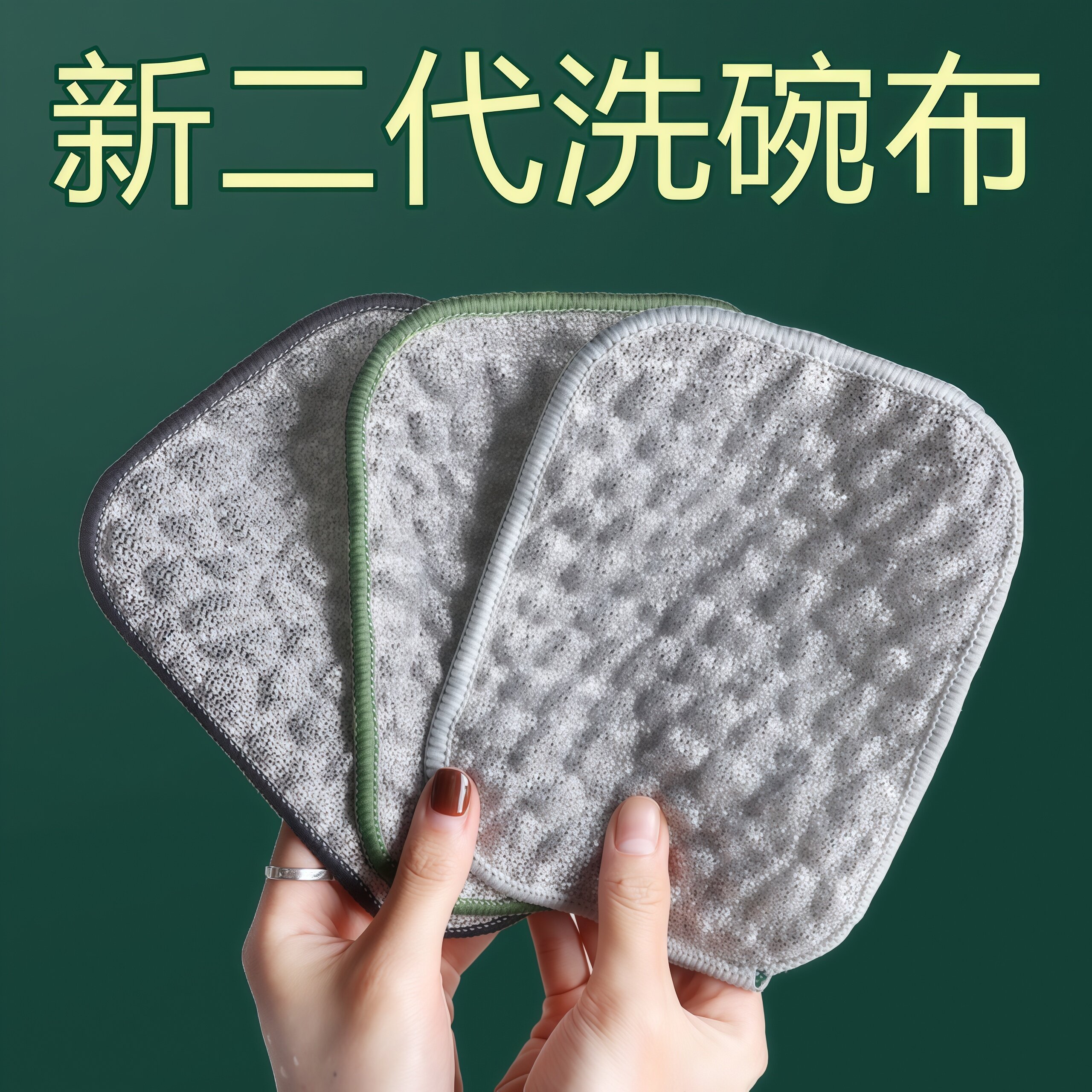 钢丝洗碗布厨房专用银丝棉纱抹布
