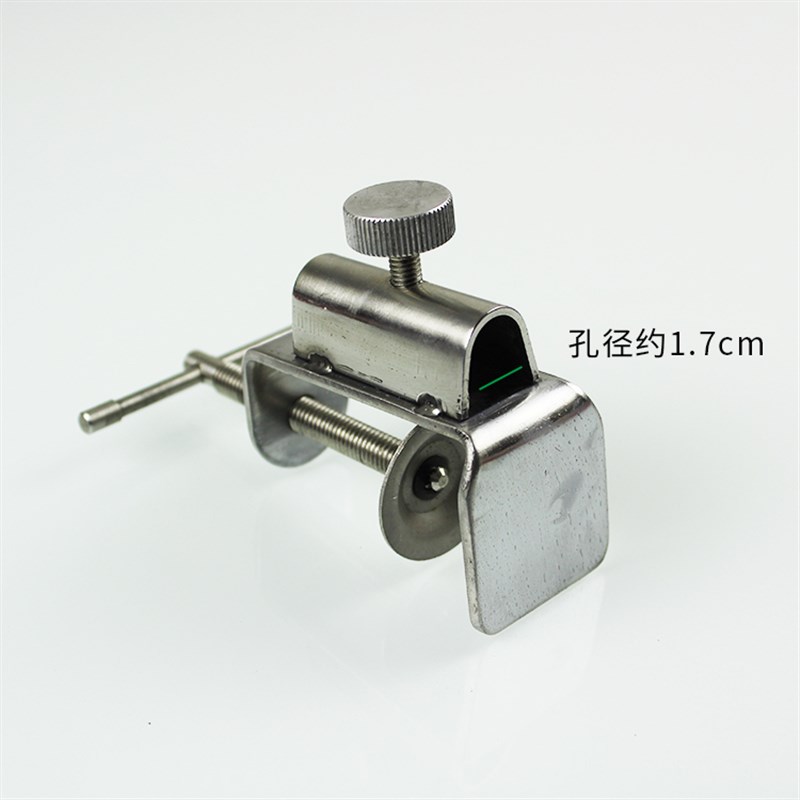 鱼排筏钓配件 不锈钢鱼护固定支架 鱼排护栏夹鱼护夹子筏竿鱼护架